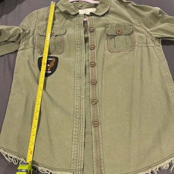 Vintage Havana utility patch olive‎ denim jacket - Picture 6 of 6